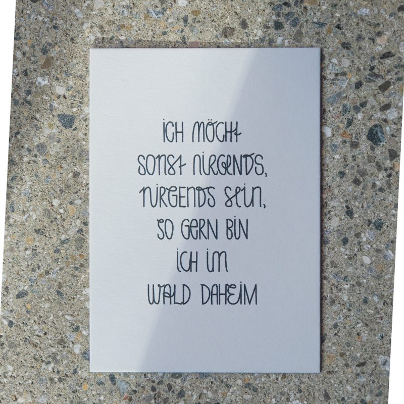 im wald daheim