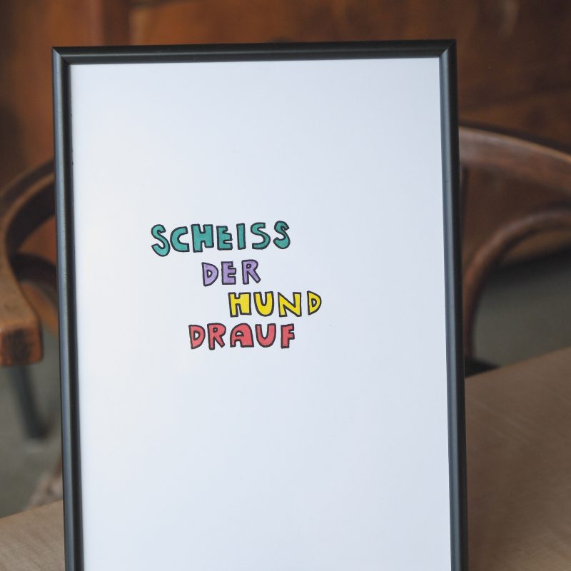 scheiss der hund drauf